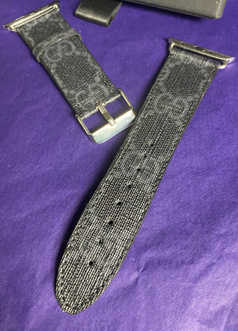 Upcycled Gucci Apple Watch Band - GG. Supreme *Final Sale*